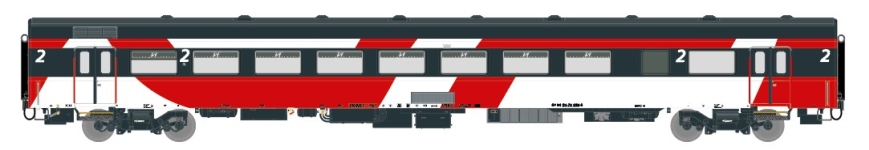 Exact-Train EX11133 - H0 - Gepäckwagen ICRm Hispeed 1 Amsterdam-Brüssel, NS, Ep. V - Wagne 2